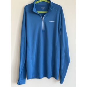 Patagonia Capilene Long Sleeve Performance Base Layer 1/4 Zip Blue Women's Sm